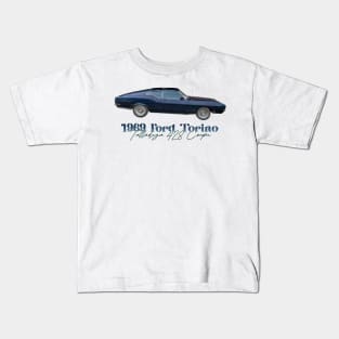 1969 Ford Torino Talladega 428 Coupe Kids T-Shirt